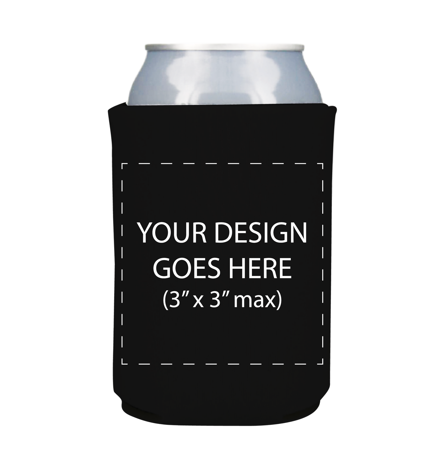 Picture it: Custom Design on Black Koozies